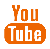YouTube Icon Logo in orange